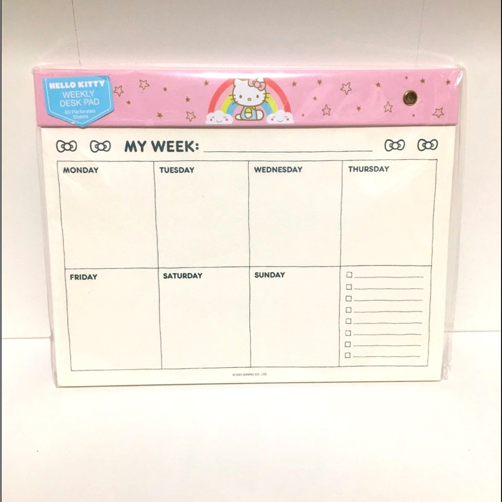Hello Kitty Weekly Planner New